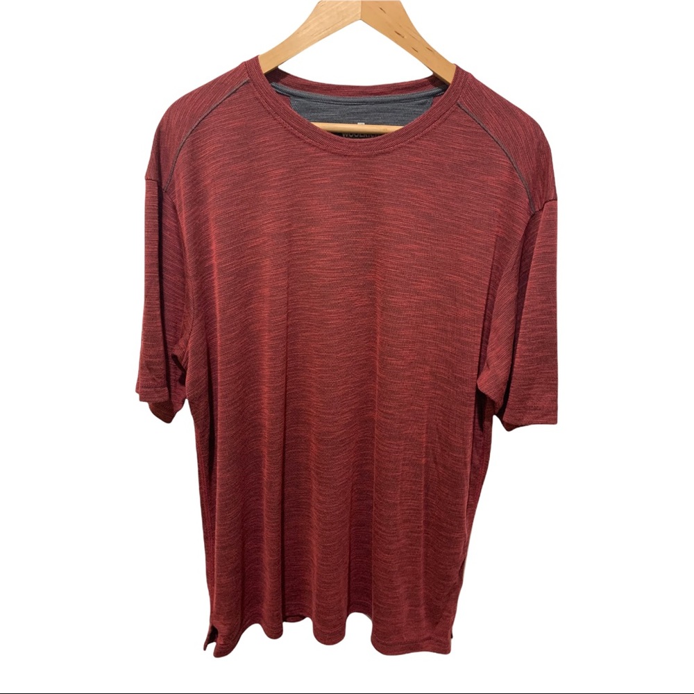 WOOLRICH RUSTIC COLOR FLECK DESIGN CREW NECK SHORT SLEEVE MEN'S SHIRT